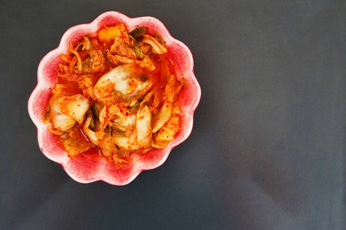 Tre rätters middag med asiatisk touch - kimchi