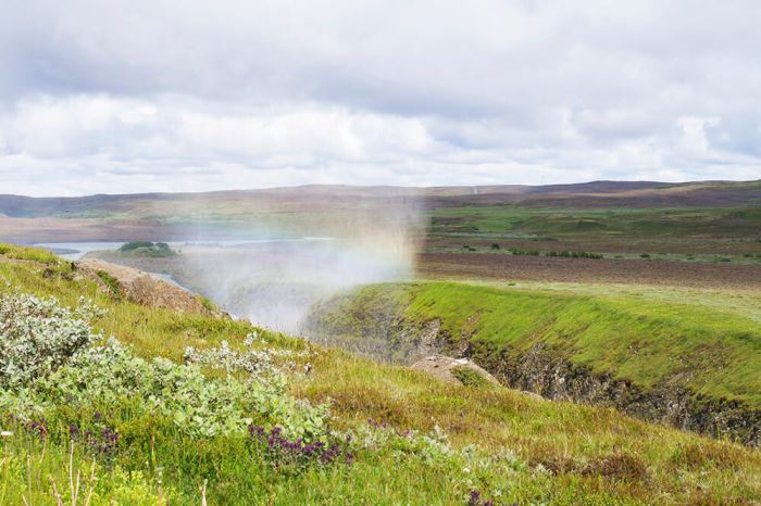 Gullfoss vattenfall på Island