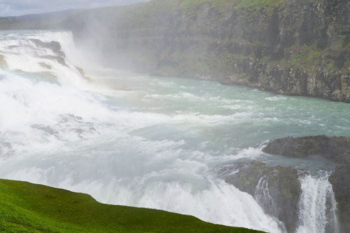 Gullfoss vattenfall på Island